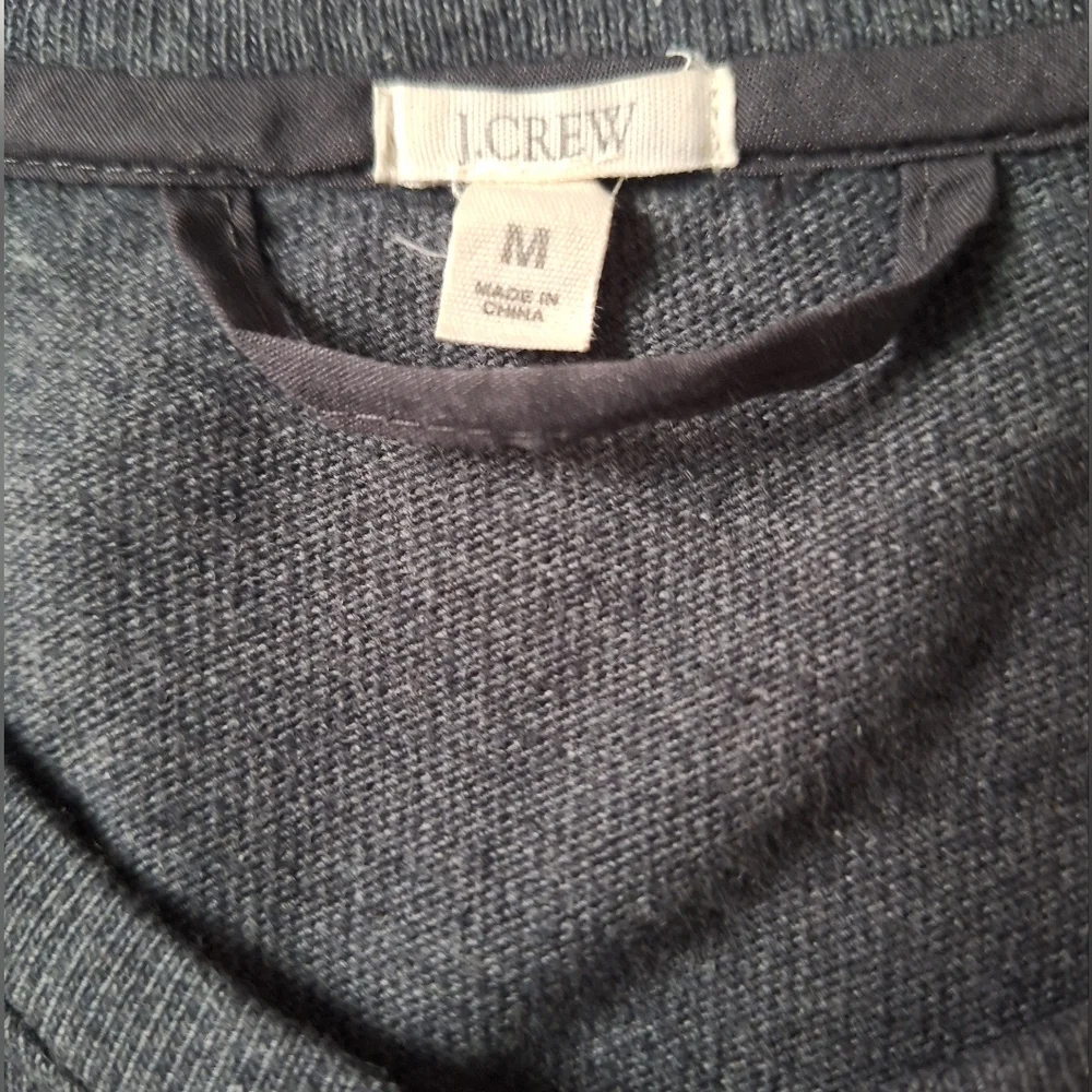 J. CREW Gray Long Sleeve Dress Minimalist Design 100% Cotton